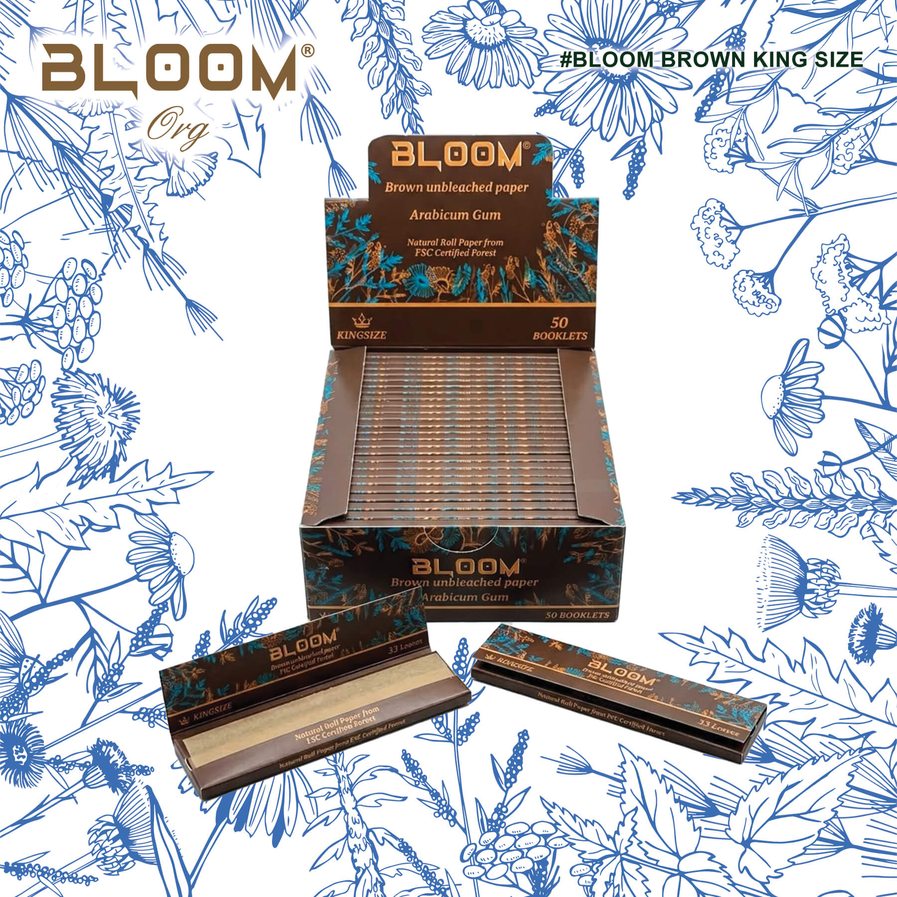 Bloom Brown King Size